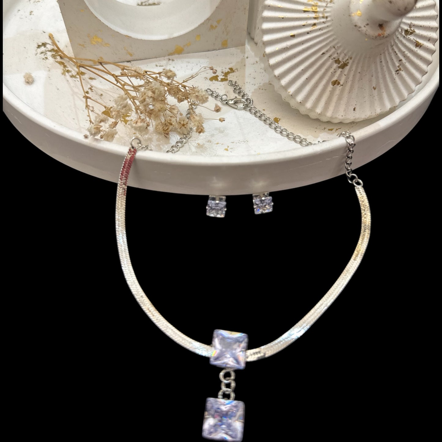 Rhinestone Zircon Choker