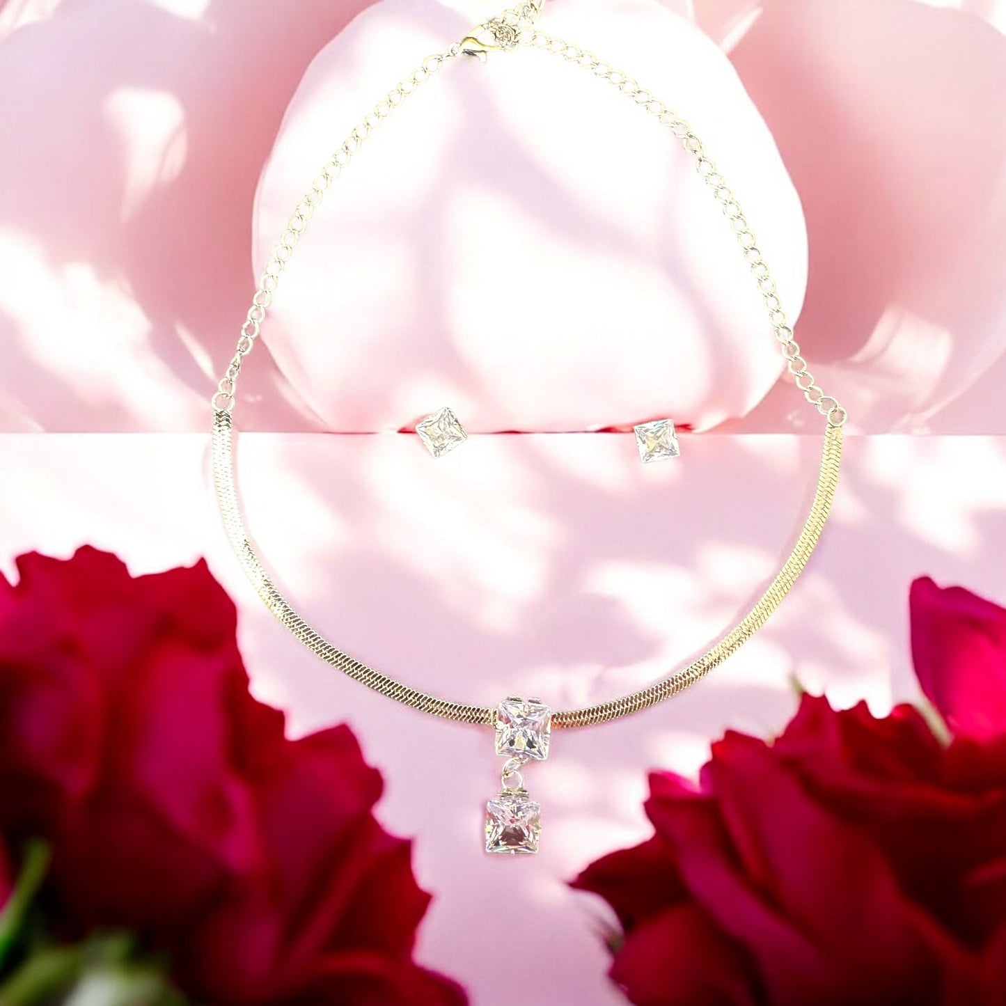 Rhinestone Zircon Choker