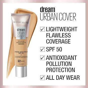 Maybelline dream urban cover foundation spf 50 (30ml)