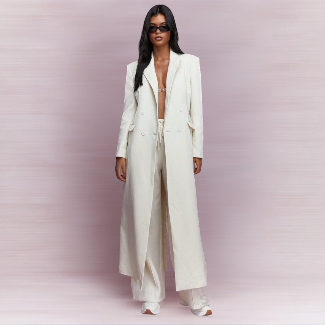 Imported Off-white long coat