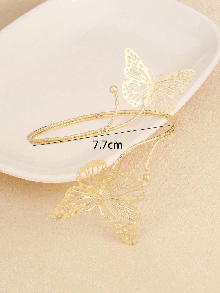 1pcs Fashionable exaggerated open butterfly Armlet bracelet