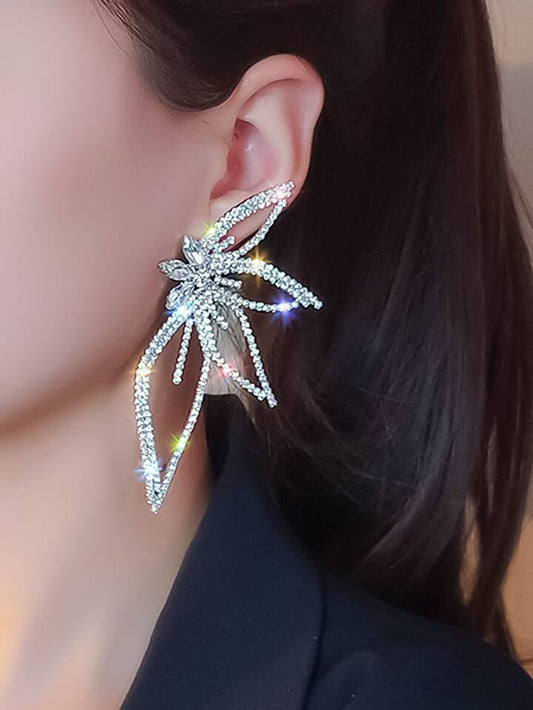 RINGSTONE maple leaf design stud earring