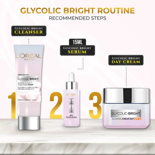 Glycolic bright routine:
