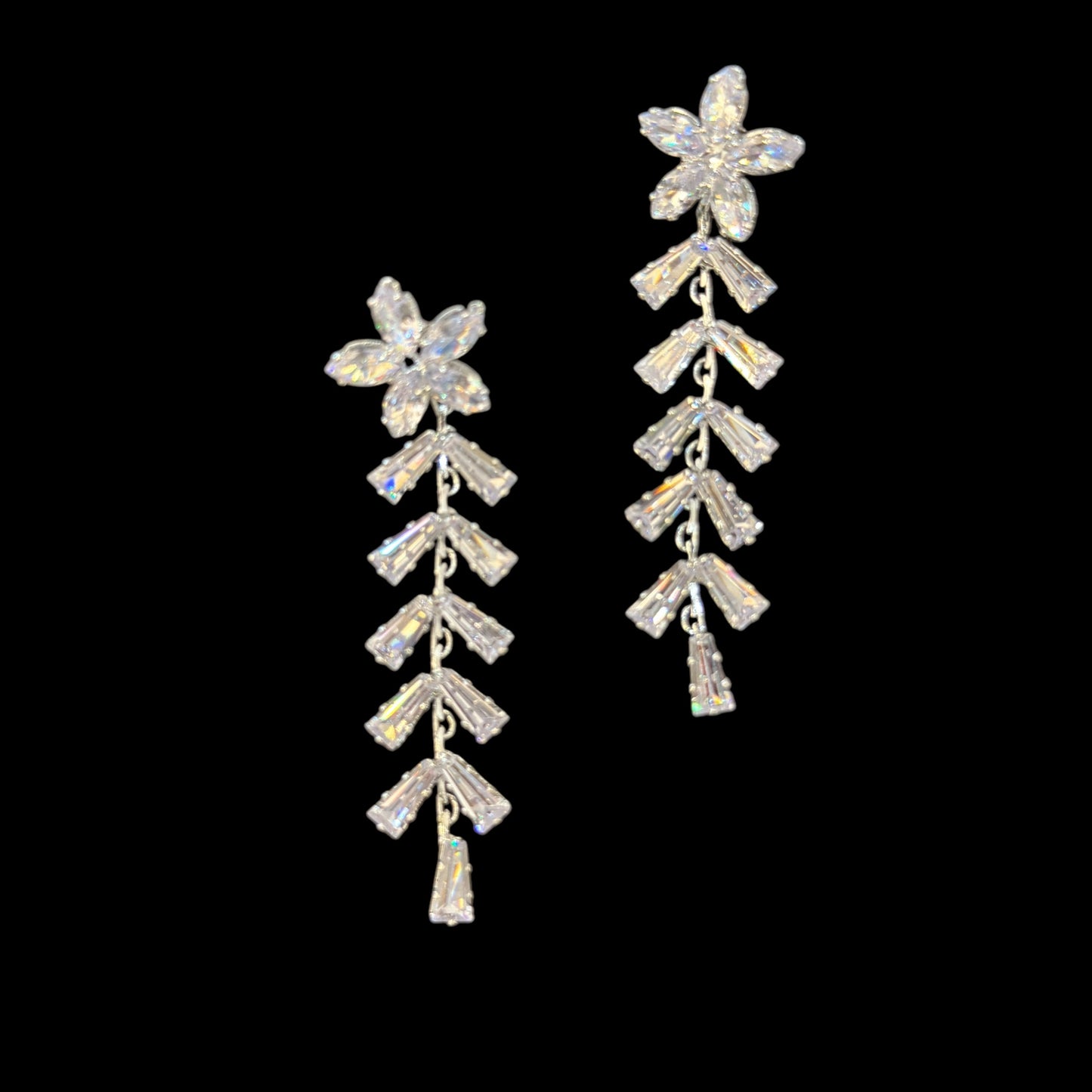 Sparkling zircon  earring