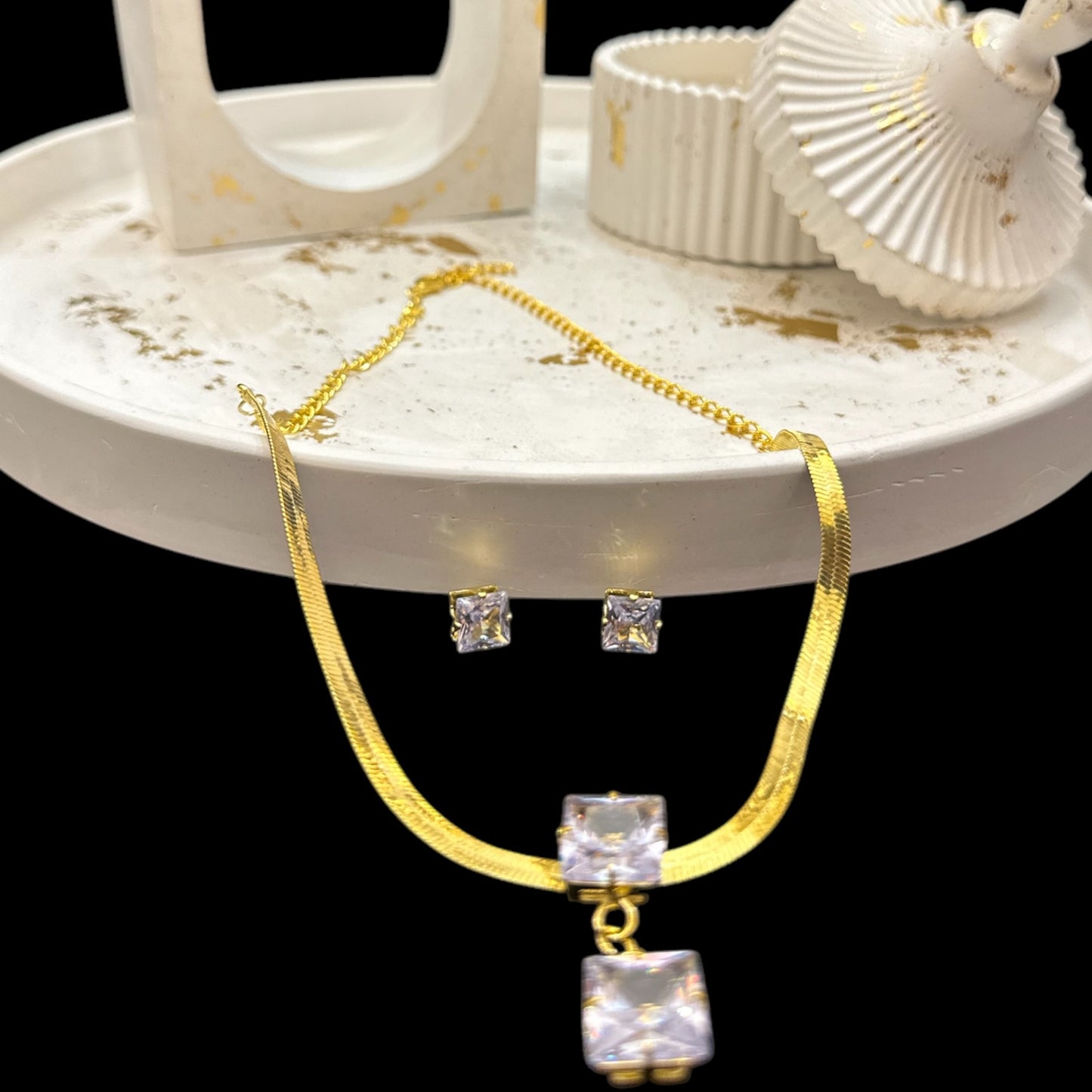 Rhinestone Zircon Choker