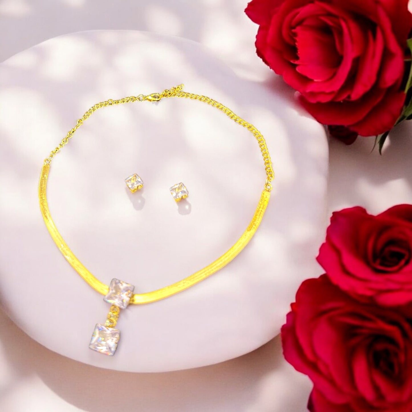 Rhinestone Zircon Choker